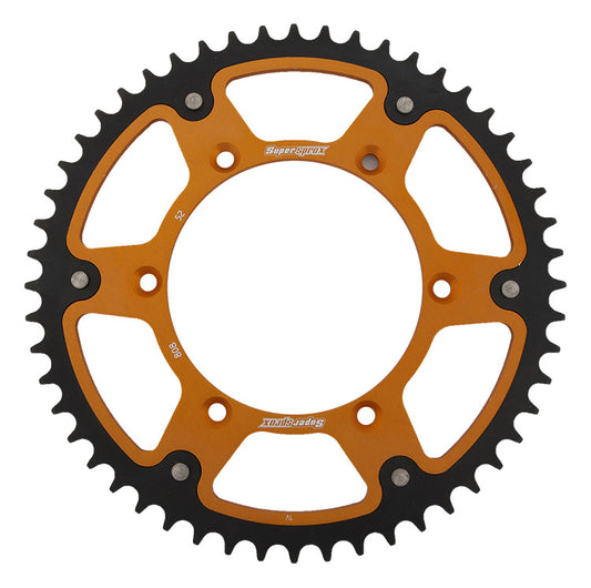 Rear sprocket 808 52T Stealth (steel-aluminum) Suzuki RM, RM-Z (JTR808.52) gold