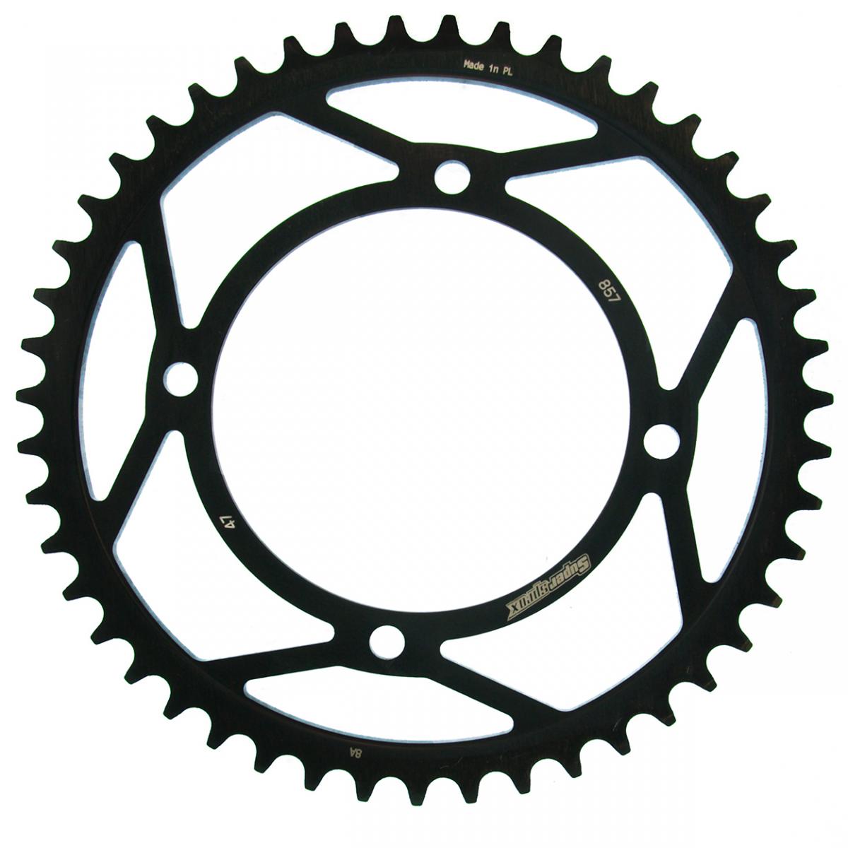 Rear sprocket 857 48T Yamaha XV 125 Virago, XVS 125, TT 600RE (JTR857.48) black, steel