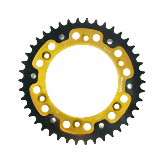 Rear sprocket 899 42T Stealth (steel-aluminum) KTM SX, EXC (JTR897.42) gold