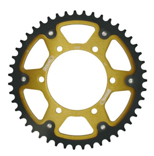 Rear sprocket Stealth (steel-aluminum) 498 45T Kawasaki ZZR 600 1990-1992, Suzuki GSX-R 750 SRAD 1996-1997 (499-45) (JTR499.45)