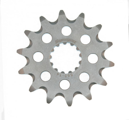Front sprocket 565 14T (2141 13) self-cleaning Yamaha YZ-F, WR-F 400, 426, 450 (JTF565.14), YFZ 450 2004-2013