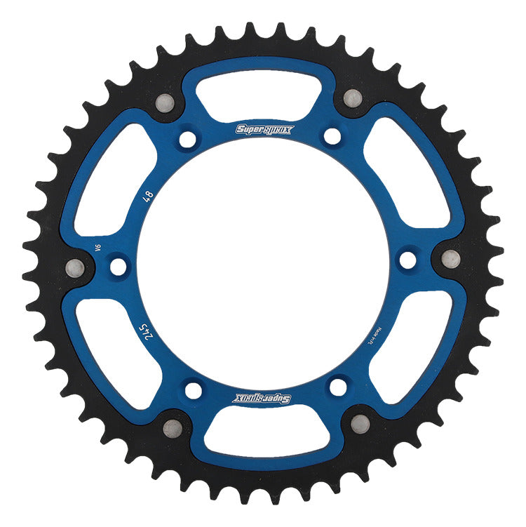 Rear sprocket 270 48T Stealth (steel-aluminum) Yamaha YZ, YZ-F 1999-2018 (JTR251.48) (JTR245/2.48) blue