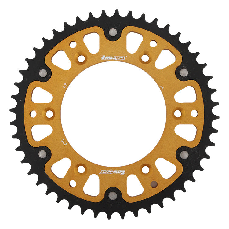 Rear sprocket 289 48T Stealth (steel-aluminum) Honda CR, CRF 1983-2016 (JTR210.48) gold