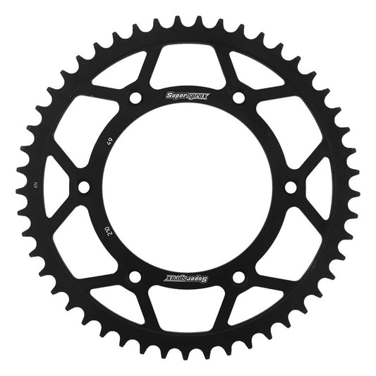 Rear sprocket 289 49T Honda CR, CRF, XR 1983-2016 (JTR210.49) black, steel