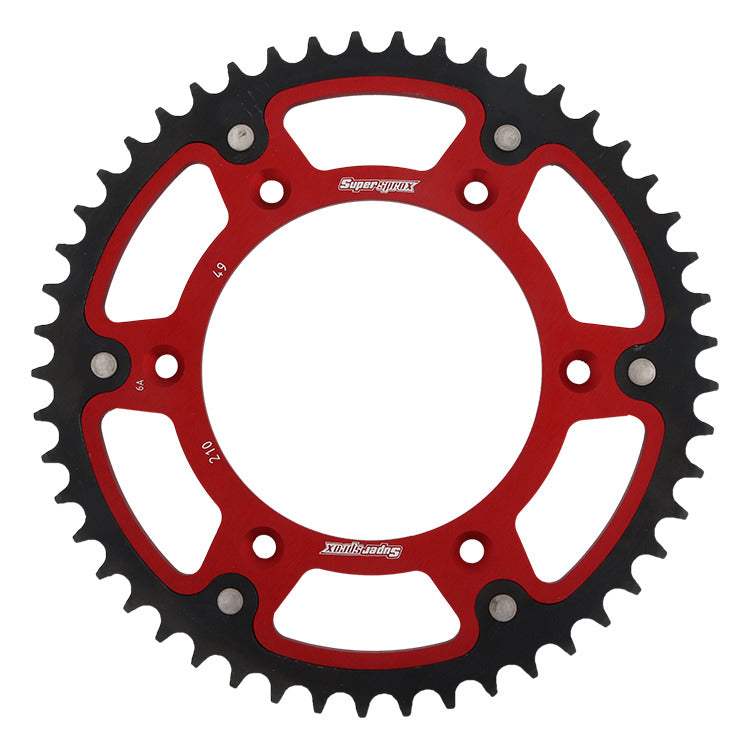 Rear sprocket 289 50T Stealth (steel-aluminum) Honda CR, CRF, XR 1983-2016 (JTR210.50) red