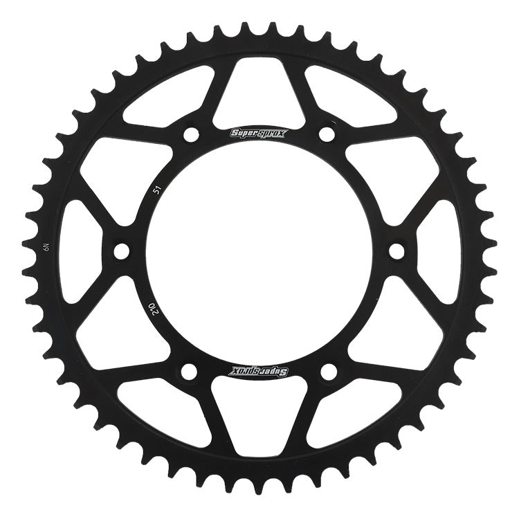 Rear sprocket 289 51T Honda CR, CRF 1983-2016 (JTR210.51) black, steel