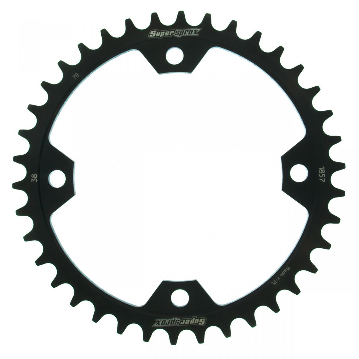 Rear sprocket 4588 38T Yamaha YFZ 450R 2009-2016, YFM 250, 350, 450, 700 Raptor (JTR1857.38) (JTR857.38) black, steel