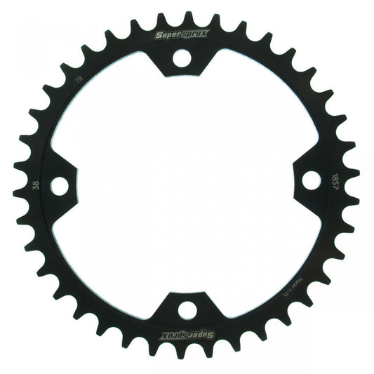 Rear sprocket 4588 38T Yamaha YFZ 450R 2009-2016, YFM 250, 350, 450, 700 Raptor (JTR1857.38) (JTR857.38) black, steel