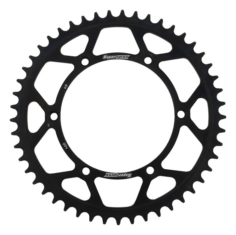 Rear sprocket 489 49T Kawasaki KX, KX-F 1984-2018 (JTR460.49) black, steel