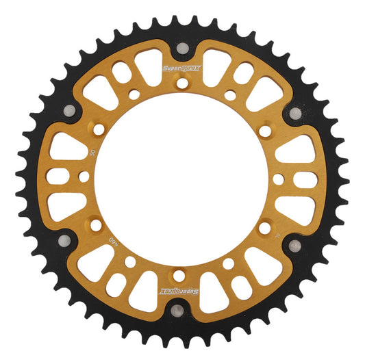 Rear sprocket 489 50T Stealth (steel-aluminum) Kawasaki KX, KX-F 1984-2018 (JTR460.50) gold