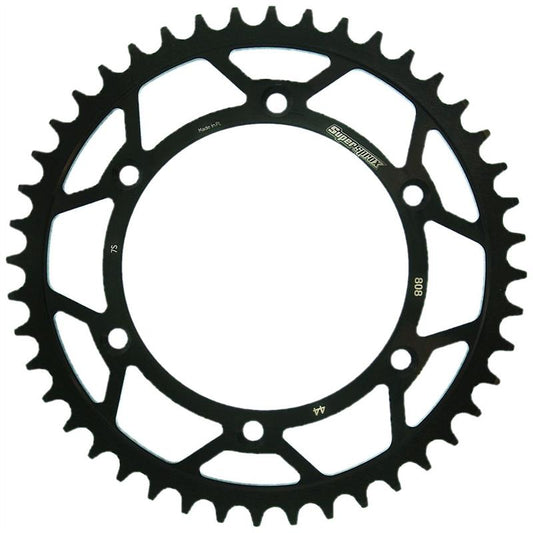 Rear sprocket 808 44T Suzuki DR-Z 400 2000-2024 (JTR808.44) black, steel
