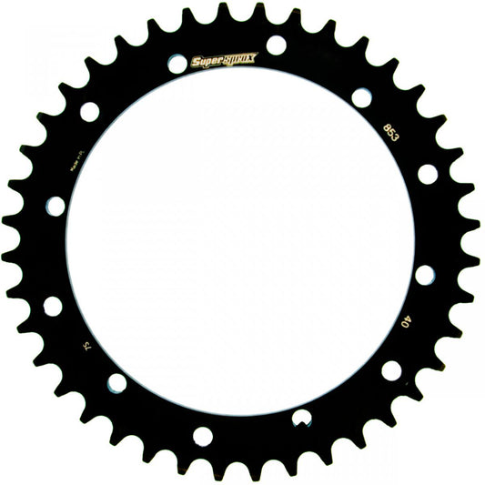 Rear sprocket 856 40T Yamaha TT 600 R, S 1993-2003, YFS 200 1988-2006, YFM 350 (JTR853.40) black, steel