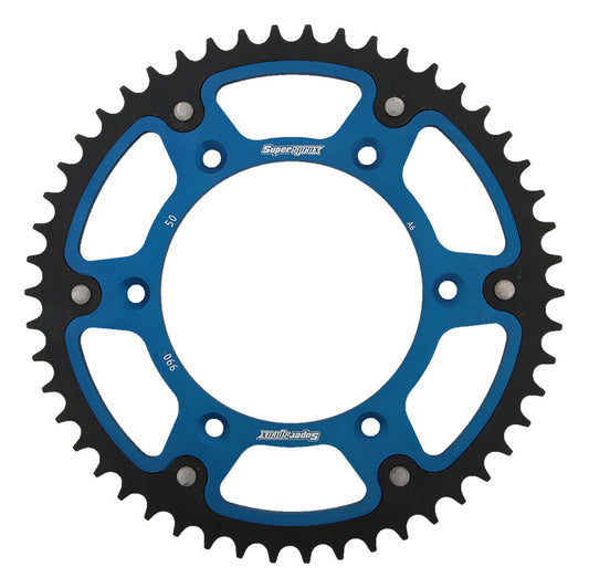 Rear sprocket 899 50T Stealth (steel-aluminum) KTM SX, EXC, EXC-F, SX-F, Husqvarna TE, TC, FE, TC 2016- (JTR897.50) blue