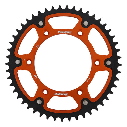 Rear sprocket 899 52T Stealth (steel-aluminum) KTM SX, EXC, EXC-F, SX-F, Husqvarna TE, TC, FE, TC 2016- (JTR897.52) orange