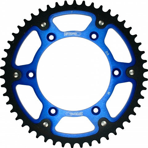 Rear sprocket 899 53T Stealth (steel-aluminum) KTM SX, EXC, EXC-F, SX-F, Husqvarna TE, TC, FE, TC 2016- (JTR897.53) blue