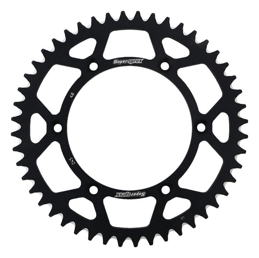 Rear sprocket aluminum 7075-T6 (ergal) 270 48T Yamaha YZ, YZ-F 1999-2018 (JTR251.48) (JTR245/2.48) black