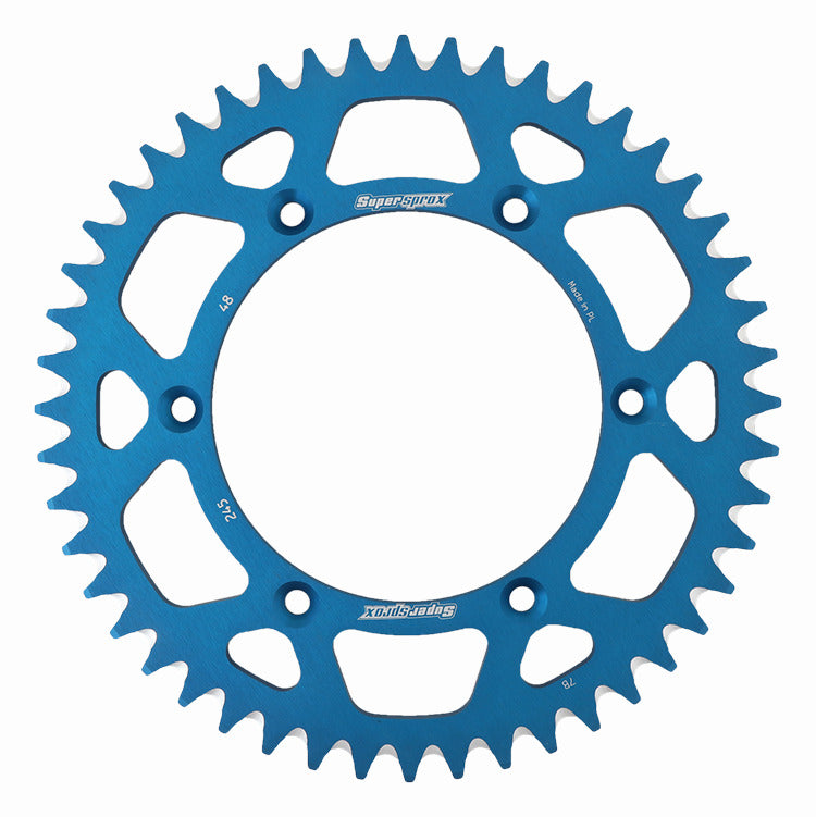 Rear sprocket aluminum 7075-T6 (ergal) 270 48T Yamaha YZ, YZ-F 1999-2018 (JTR251.48) (JTR245/2.48) blue