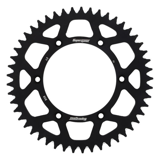 Rear sprocket aluminum 7075-T6 (ergal) 808 49T Suzuki RM, RM-Z (JTR808.49) black