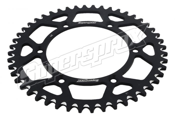 Rear sprocket aluminum 7075-T6 (ergal) 289 51T Honda CR, CRF 1983-2016 (JTR210.51) black