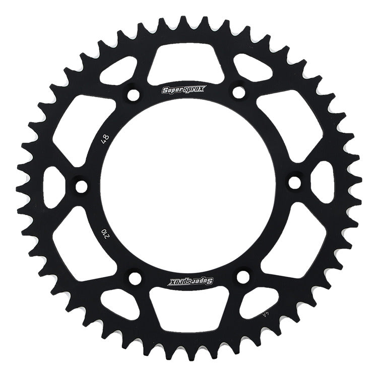 Rear sprocket aluminum 7075-T6 (ergal) 289 48T Honda CR, CRF 1983-2016 (JTR210.48) black