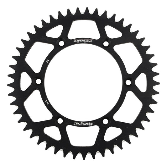 Rear sprocket aluminum 7075-T6 (ergal) 270 49T Yamaha YZ, YZ-F 1999-2018 (JTR251.49) (JTR245/2.49) black
