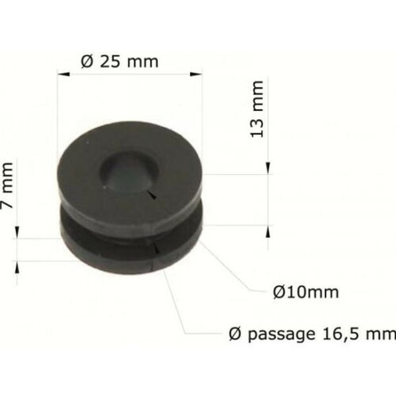 MOUNTING RUBBERS (SILENT BLOCK) FOR PUMP, FUEL TANK, FENDER, SEAT, WINDSHIELD ETC. (10 PC.) HONDA TRX 700, 680, 500, 450, 420, 400, 350, 250, 90, CR 500, 250, 125, 80 (OEM:18334-KA3-830 18334-KSK-680)