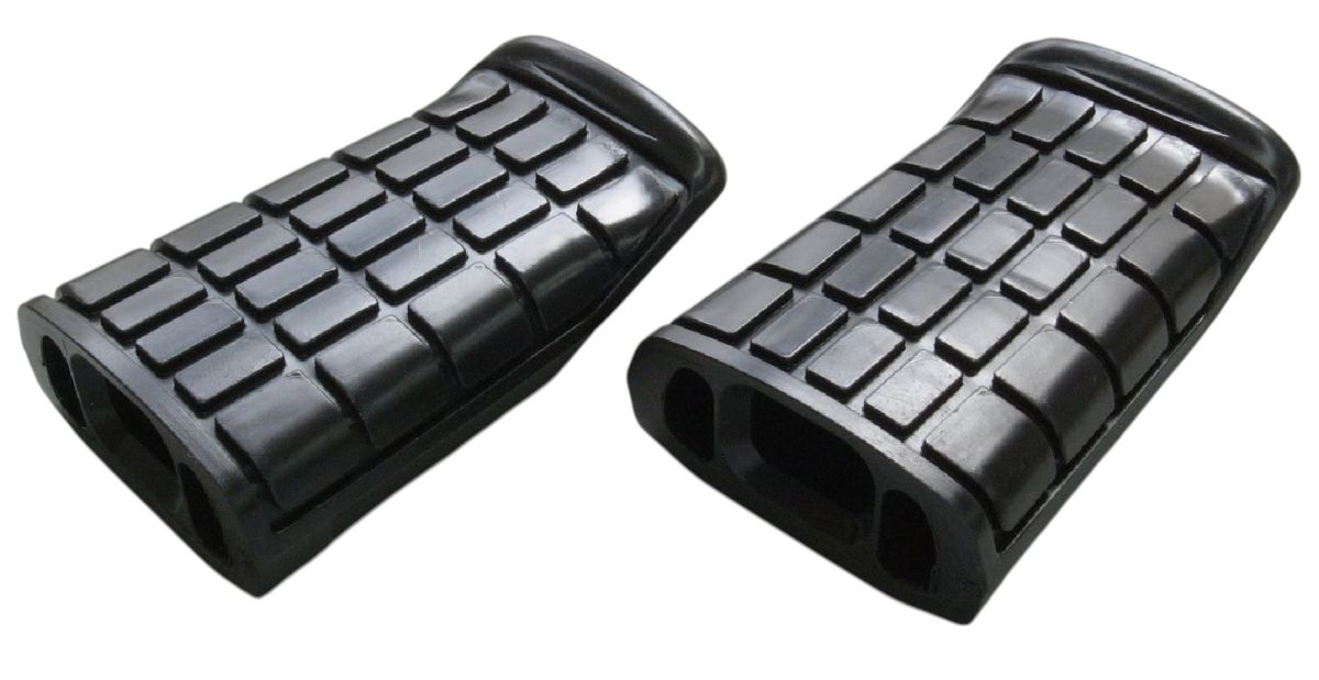 DRIVER FOOTREST RUBBERS HONDA GL 1500 GOLD WING 92-00, 1500C VALKYRIE 97-03 (SET 2 PC.)