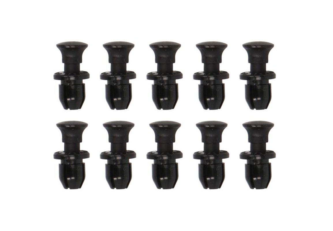 PLASTIC MOUNTING PINS (DEPTH 9,8MM, GR. 7,6MM, HEAD WIDTH 10,8MM, Total length 18,3MM) (10 PC.) (OEM HONDA 91549-MW0-790-ZA 91549-P1E-003, SUZUKI 09409-08330 09409-08329)