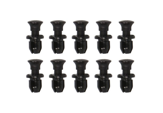 PLASTIC MOUNTING PINS (DEPTH 9,8MM, GR. 7,6MM, HEAD WIDTH 10,8MM, Total length 18,3MM) (10 PC.) (OEM HONDA 91549-MW0-790-ZA 91549-P1E-003, SUZUKI 09409-08330 09409-08329)