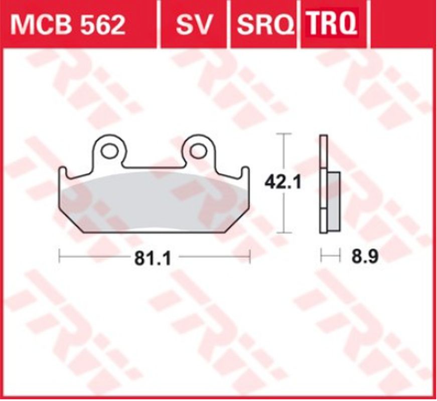Brake pads KH121 sinter racing Honda XRV 750 Africa Twin 90-92, CBR 600 87-94, CMX 450 86-89 front