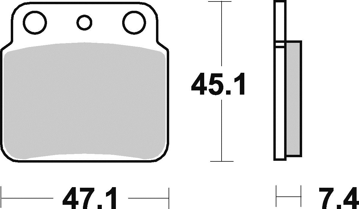 Brake pads KH137 sinter off-road Kawasaki LT-Z 450 06-12, LT 500 87-95, Suzuki LT 250 87-90, LT-Z 400 03-06, KFX 400 03-06 rear