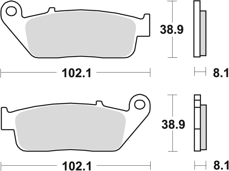 Brake pads KH142 organic BMW C 650 11-, C-Evolution 14-, Suzuki Burgman 650 04- front