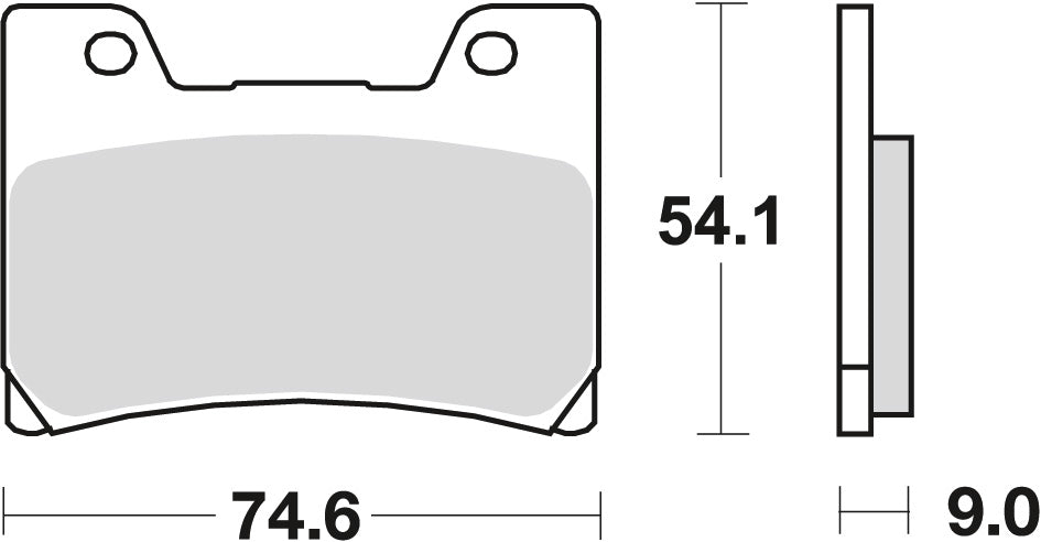 Brake pads KH160 organic Yamaha V-Max 1200 96-02, FZR 1000 89-90, TDM 850 96-01, FZR 600 90-95 front