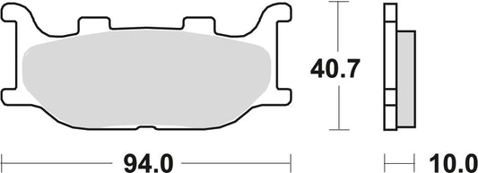 Brake pads KH199 sinter street Yamaha XVS 1100, 1300 99-16, MT-03 06-14, XJ6 09-16, FZ6 04-10, XV, XVS 125 97-04 front