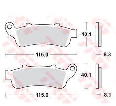 Brake pads KH261/KH281 organic Honda VTX 1800 01-08, GL 1800 01-16, NT 650 V 02-05, VFR 800 98-05, XL 1000 V 99-03, STX 1300 02-08, Kawasaki Ninja, Vulcan 650 17- front