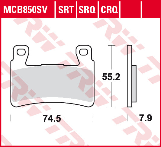 Brake pads KH265/296 sinter street Kawasaki ZX-636G ZX-6R Ninja ABS 19-, ZX-6R 636 Ninja 16-17, ZX-6R 636 Ninja 13-15 front
