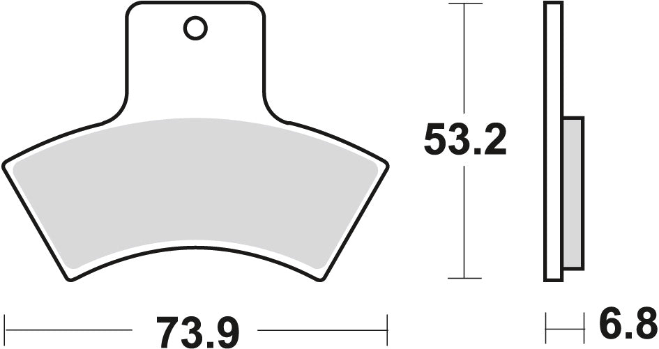 Brake pads KH270 sinter off-road Polaris Scrambler 500 98-04, Scrambler, Explorer 400 98-02 rear