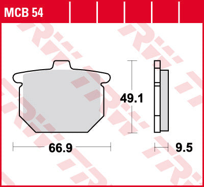 Brake pads KH31 organic Honda CB 750 77-81, CB 900 79-81, CX 500 79-84, CBX 1000 79, GL 1000, 1100 78-81 front/rear