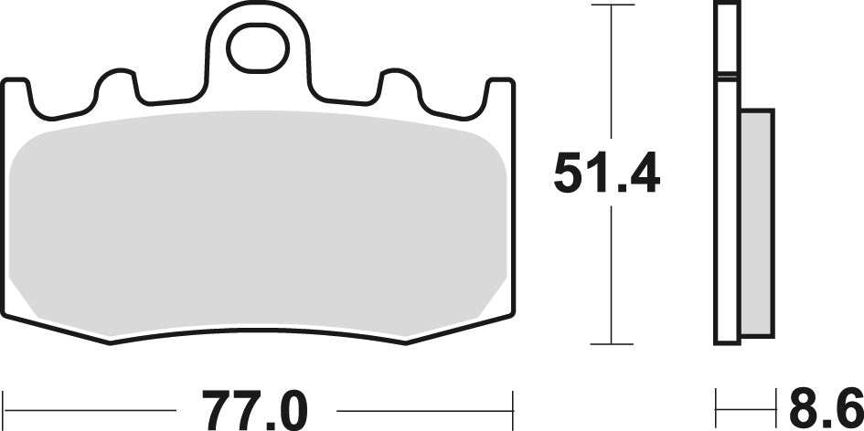Brake pads KH335 organic BMW K 1200 GT/RS 01-08, K 1200 S 05-09, R 1200 GS/Adventure 04-13, R 1100 S 01-05, R 1150 GS/Adventure/R/RT 01-06 front