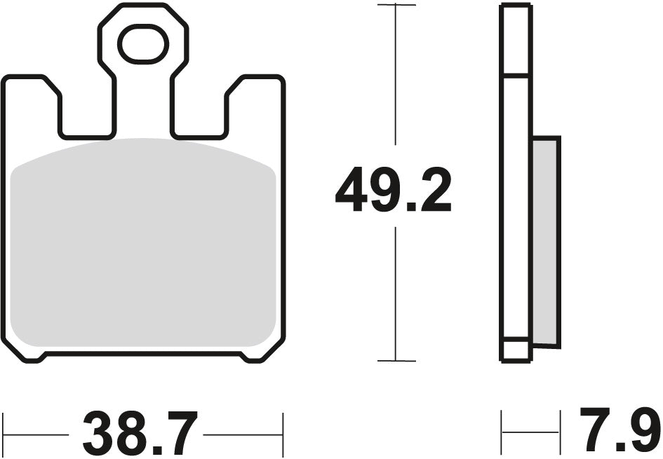 Brake pads KH369 sinter street Kawasaki ZX-6R 636 03-06, ZX-6RR 03-06 front