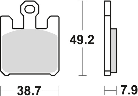 Brake pads KH369 sinter street Kawasaki ZX-6R 636 03-06, ZX-6RR 03-06 front
