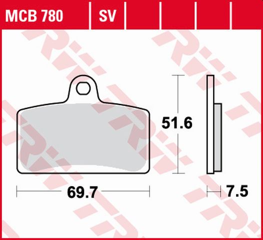 Brake pads KH399 organic Aprilia RS4 50 11-, RS4 125 11-, Tuono 125 17- front