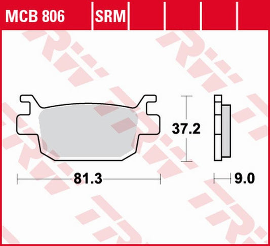 Brake pads KH415 sinter Honda Silver Wing 125 07-13 rear
