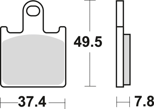 Brake pads KH417 sinter street Kawasaki ZX-6R 07-16, Z 750 11-14 front