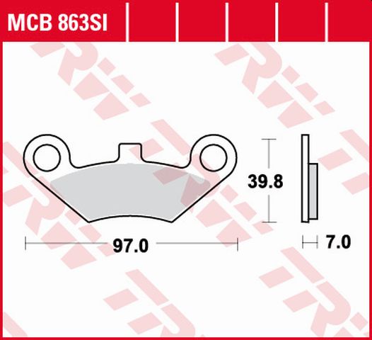 Brake pads KH453 sinter off-road CF Moto 500	 Quadzilla 500 06- front