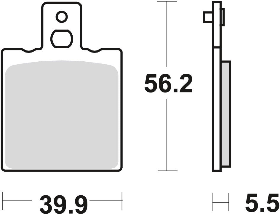 Brake pads KH47/2 organic Yamaha TZR 125 91-95 rear