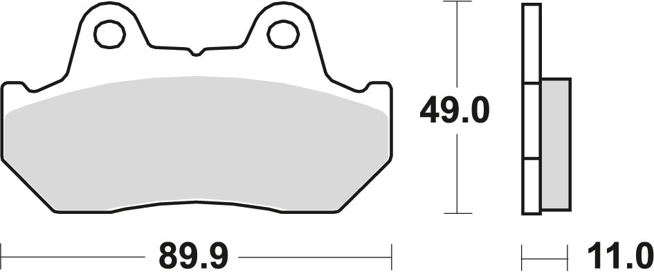 Brake pads KH69/3 organic Honda CX 650 Turbo 83-85, GL 1200, 1500 84-00, CBR 600/XL 600 V 87-90, CB 750/CB 900 Bol d’Or 81-83, VT 1100 87-93 front/rear