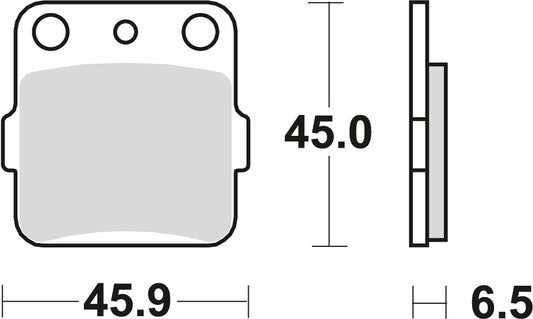 Brake pads KH84/3 sinter off-road Yamaha YZ 125, 250 89, YFM 89-04, YFZ 350 90-06, Honda CR 80, 85 86-08, Kawasaki KXF 400 03-06, Suzuki LT-Z 400 03- rear