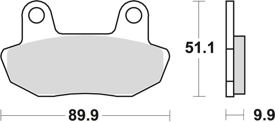 Brake pads KH90 organic Honda VT 750 83-86, CB 450 84-85 front