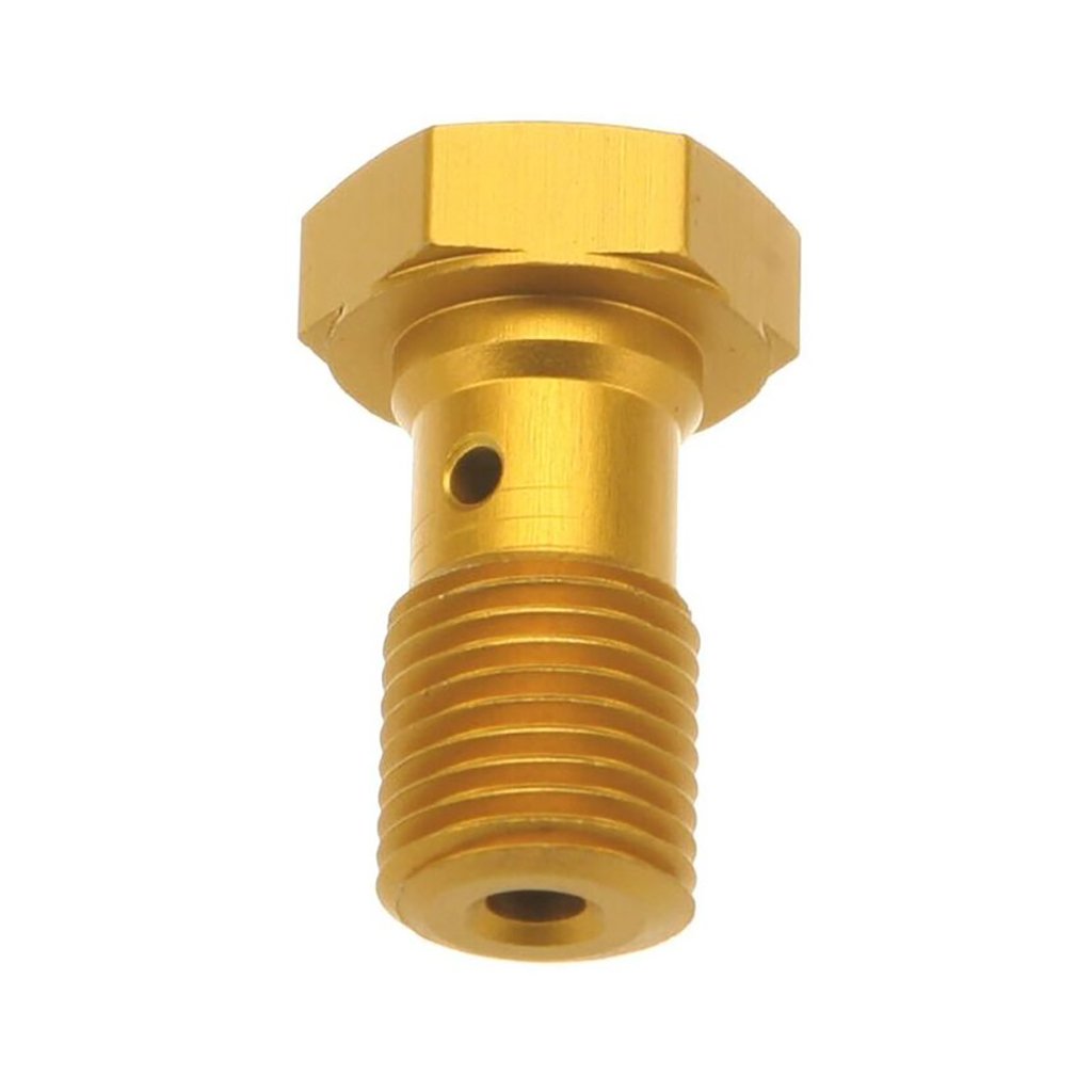 Hydraulic banjo bolt for brake lines M10 x 1.00 Brembo - gold